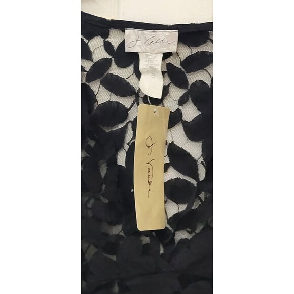 J. Valdi black lace swimsuit coverup eyelet New See through - Picture 4 of 16